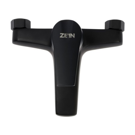 Bath mixer Zein Z3841, one -leaf, shower set, watering can 5 modes, black-5