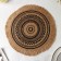 Serving napkin "Africa", d = 35 cm, black color