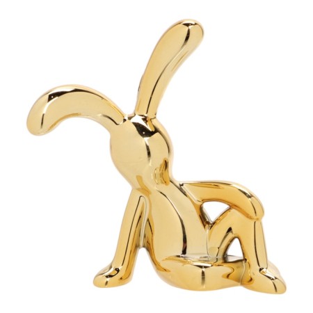 Toy on the car panel, bunnies, gold, plastic, set 2 pcs-5