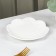 Porcelain dessert shade "Susan", d = 15.5 cm, white color