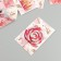 Cardboard "Pink watercolor" set 10 pcs (5 types) 4x6 cm