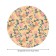 Tables on the table "Flower weaving", round, oxford, elastic band, size 120x120 cm, diameter 75-100 cm