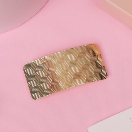 Liberty hair clip "Liberty" classic pattern, 6 cm, gold