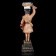 Polystone candlestick "English cartoons-pepa of warrior" 29x10x11.3 cm