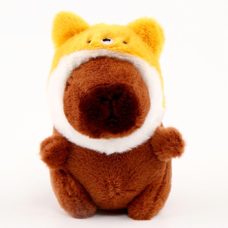 Soft toy "Kapibara", in a cat Cat, 13 cm-1
