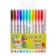 A set of gel pens, 12 colors, metallic, a body with a pattern, in a blister on a button