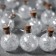 Garland “thread” 1.6 m with nozzles “balls with white confetti”, IP20, silver thread, 15 LED, white glow, AAX2