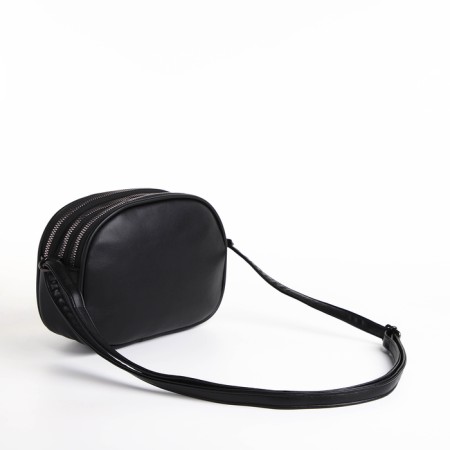 Bag Women's Cross-Bodi with a zipper, black color-2