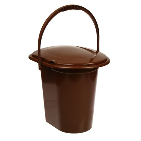 Bucket-loop, h = 39 cm, 17 l, removable chair, brown-1