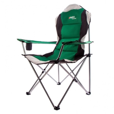 Folding chair with armrests and cup holder Palisad Camping, 60x60x110/92 cm