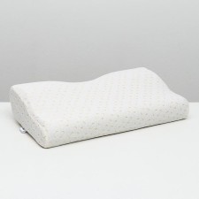 Orthopedic pillow NT PS-03, with a memory effect and a recess under the shoulder, 61.5x34 cm, rollers 13/8 cm
