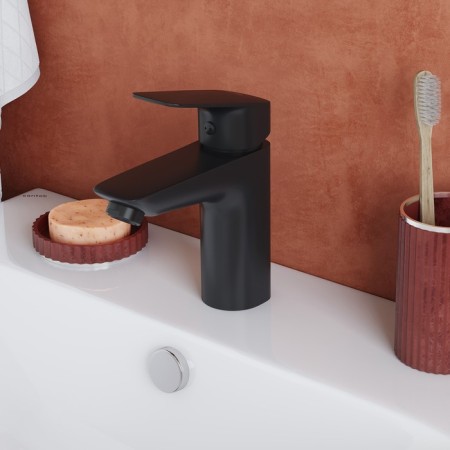 Santek Taos sink mixer, black matte-1
