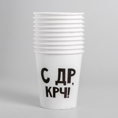 Single -paper glass "with DR CRC!", 250 ml-1