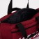 Sports bag with lightning, external pocket, suitcase holder, red color
