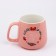 New Year. Ceramic mug with a spoon "Cozy and heat in the new year", 350 ml