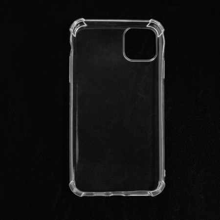 Luazon cover for the iPhone 11 Pro Max, silicone, anti -suggestion, transparent-1