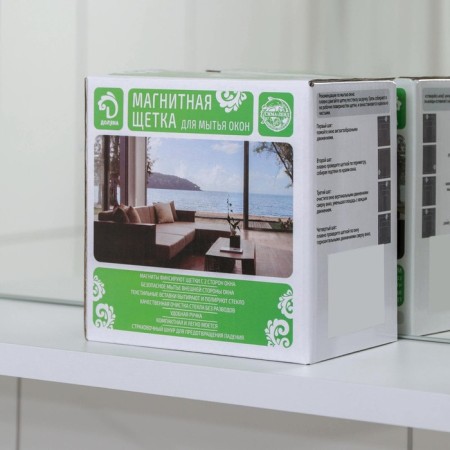 Magnetic brush for washing windows on both sides of the share, on glass 3-8 mm-5