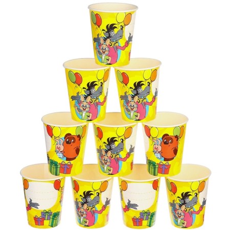 Paper glass "Happy Birthday!", 250 ml, Soyuzmultfilm-5
