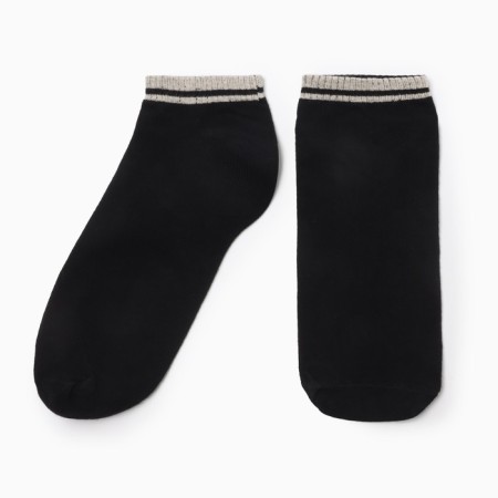 Male socks shortened, black color, rr 27