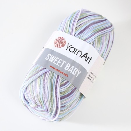 Yarn "Sweet Baby" 100% acrylic 300m/100g (912 Astra Gol-Zelena)-1