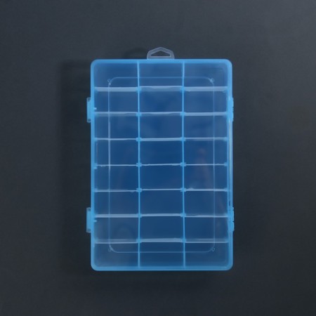 Organizer for decor, mobile cells, 24 cells, 19.7 × 13.3 × 3.5 cm, color mix-6