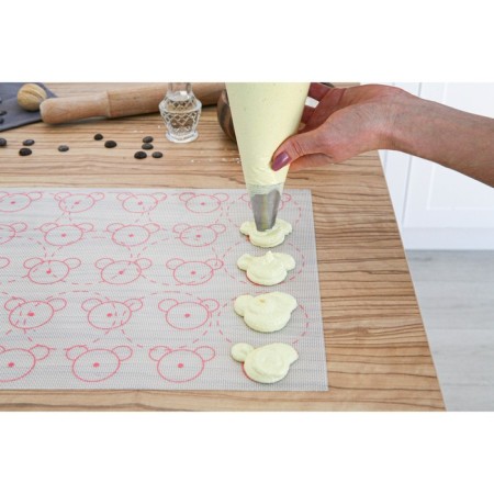 Silicone rug reinforced "Macaron. Ushki", 42 × 29.5 cm-4