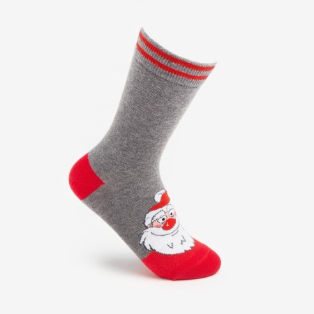 Women's socks, color gray melange, size 23-25