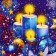 Package New Year's laminated "Christmas tree in the forest", 33 x 42.5 x 10 cm.