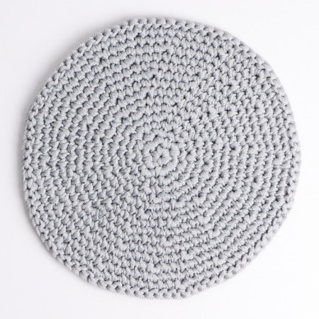 Napkin, d = 25 cm, polyester fiber, gray-2