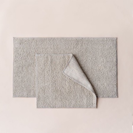 A set of bathtub rugs "Pamp", size 50x60 cm, 60x100 cm, beige color-2