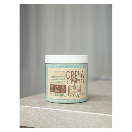 Candle in granules "Roscandles" Color Color in PET Bank, 300 g + wicks