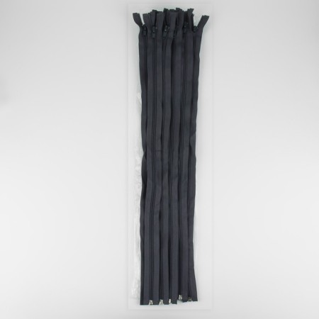 Lightning "Spiral", No. 5, detachable, automatic lock, 60 cm, dark gray color-2