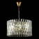 Suspension lamp ST LUCE. SL1170.303.06. Fabio. 6x40 watts, E14, 50x50x29 cm, brass color