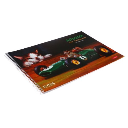 Album for drawing A4, 30 sheets on the crest "Learn yourself!", Cover coated cardboard, perforation, block 100 g/m2, mix-6