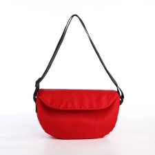 Youth bag with zipper, red color