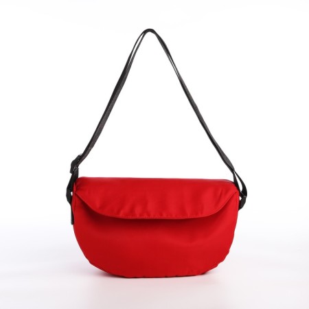 Youth bag with zipper, red color