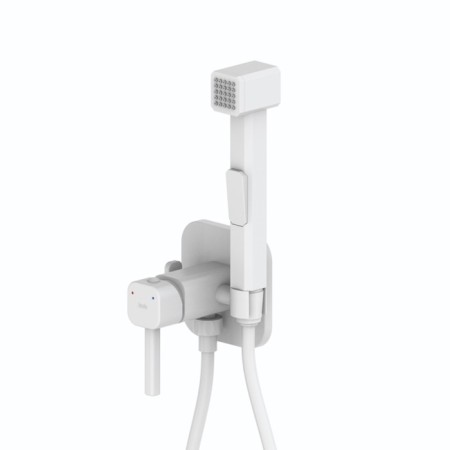 Mixer for IDDIS AXES 004WTS08, single -leaf, shower set, built -in, white