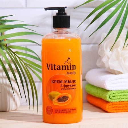 Vitamin Family Creaml "5 fruits" moisturizer, 650 ml