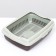 The tray is large with the net and the ATLANTIS "Standard", 43 x 33 x 12.5 cm, chocolate