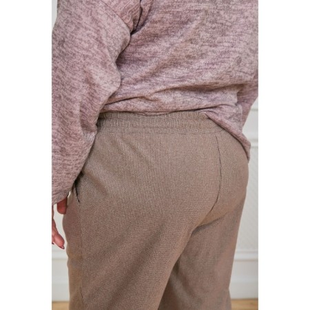 Female trousers, size 68, brown color-4