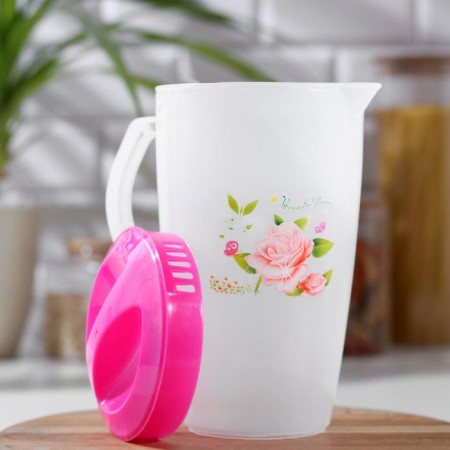 Set of drinking "Oasis", 5 items: jug 1.5 l, 4 glasses 200 ml, 17 × 13 × 20 cm, color mix-2