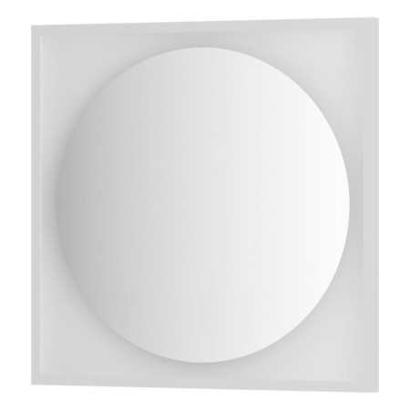 Mirror in a baguette frame with LED lighting 15 W, 70x70 cm, without a switch, neutral white light, b