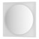 Mirror in a baguette frame with LED lighting 15 W, 70x70 cm, without a switch, neutral white light, b