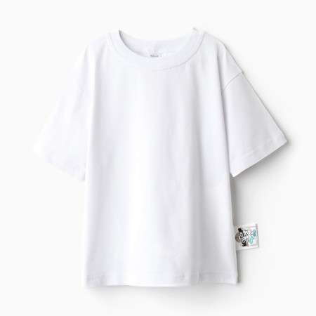 T -shirt Children's Minaku: Basic Line Kids color white, height 134 cm-6