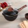 GRANIT Ultra bucket, 2.2 l, glass cover, removable handle, anti -stick coating