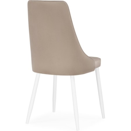 STULL OF A LANA Metal/Velur, White/Beige 57x50x99 cm-3
