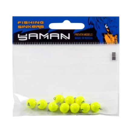Cargo Cheburashka painted collapsible Yaman 10 pcs., 3 g, yellow-4