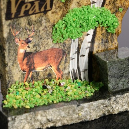 Souvenir-SKOL "Deer", coil, stone baby, small, mix-2