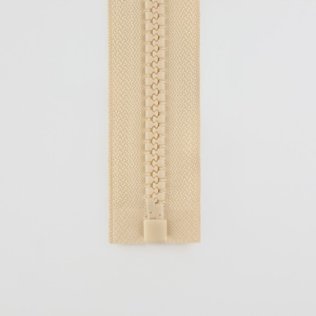 Lightning "Tractor", No. 8, connective, locking machine, 80 cm, ivory color-4
