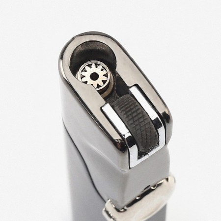 Gas lighter, silicon, black-3